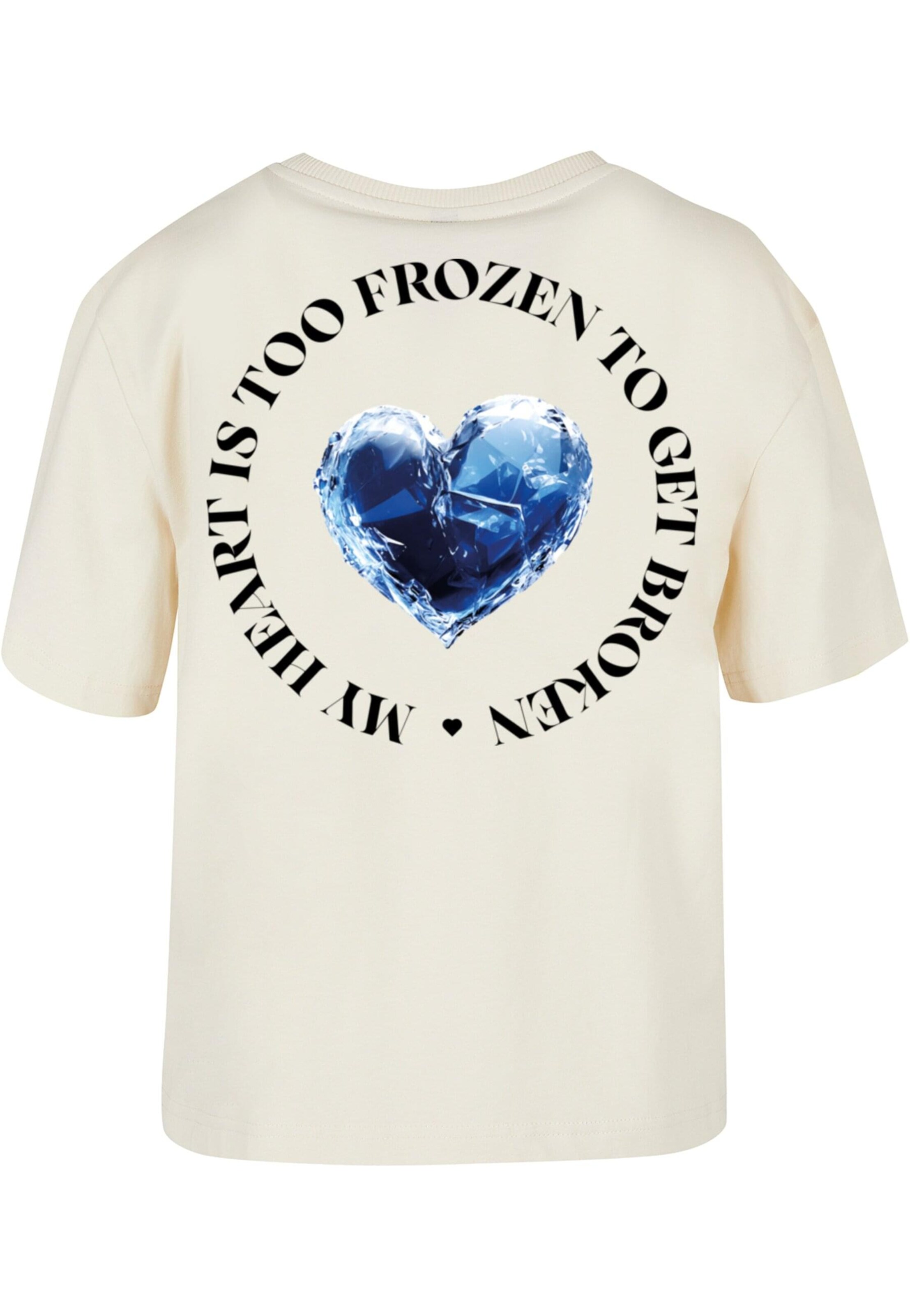 Tricou 'Too Frozen' de la Miss Tee pe bej