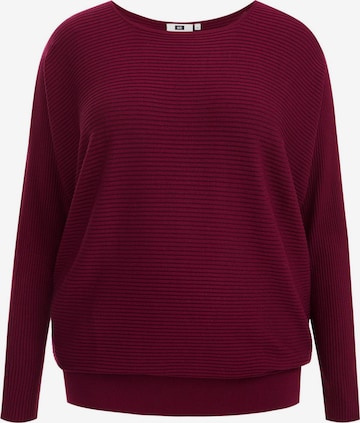 Pull-over WE Fashion en rouge : devant