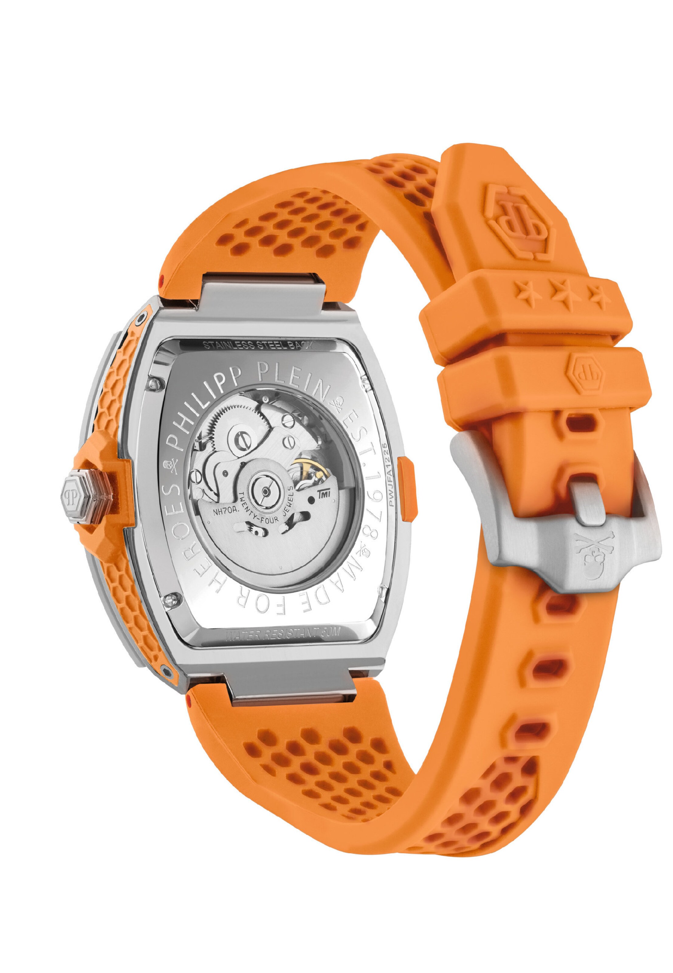 Philipp Plein Watches Analog watch 'The Skeleton' in Orange