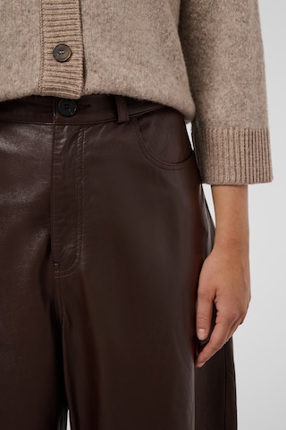 SOAKED IN LUXURY Loosefit Broek in Bruin