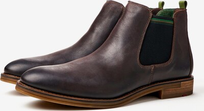LLOYD Chelsea Boots 'DARRY' en brun foncé / vert / noir, Vue avec produit