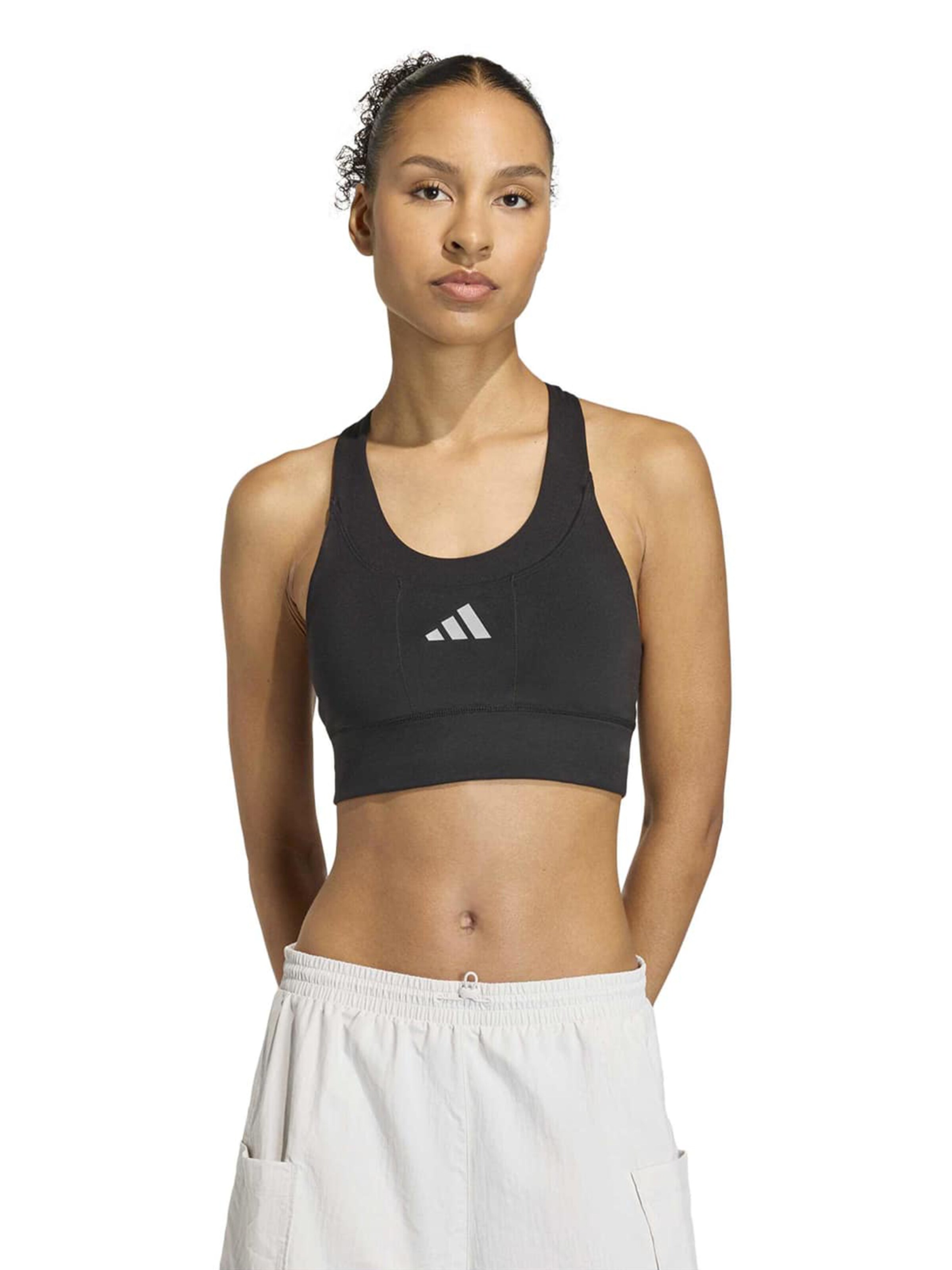 ADIDAS PERFORMANCE Bustier Sport bh 'ADI365' in Zwart: voorkant
