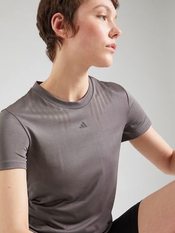 ADIDAS PERFORMANCE Performance Shirt 'HR HIIT AIRCH' in Brown