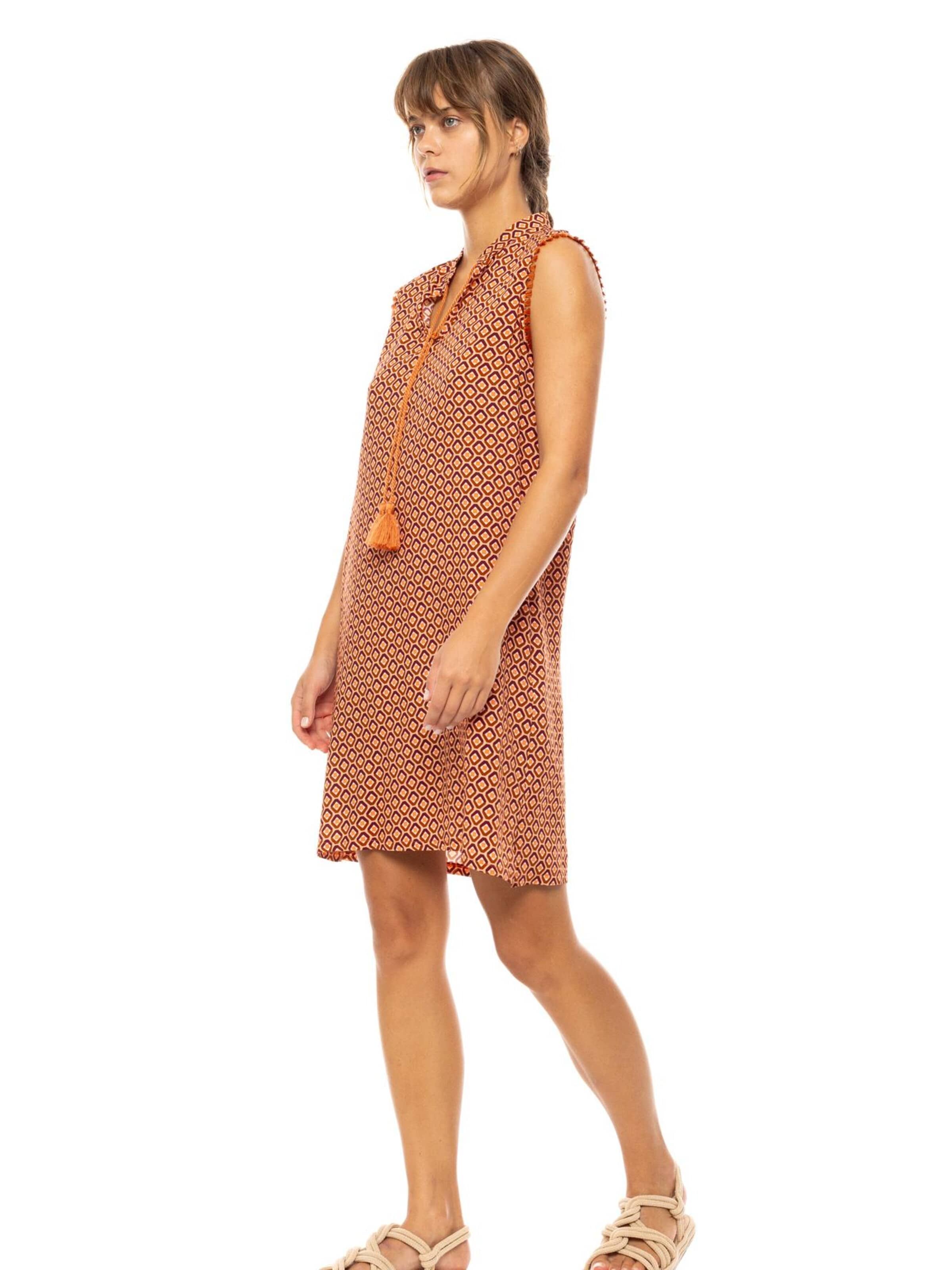 Pink Label Sommerkjole i brun