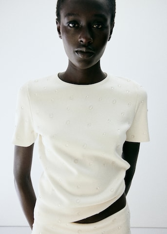 MANGO Pullover 'XAMPANY' i beige: forside