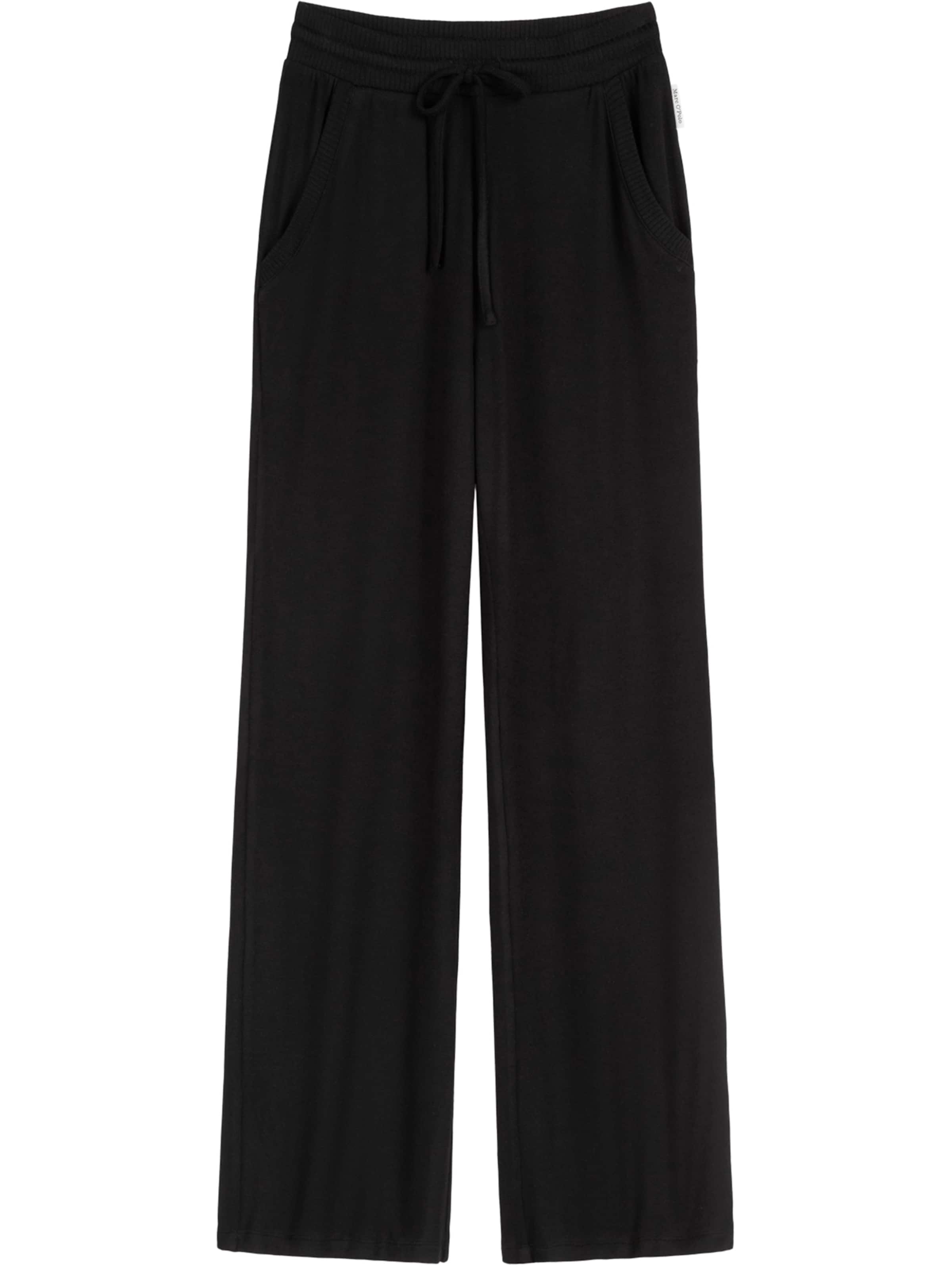 Marc O'Polo Thermohose ' Soft Knit ' in Schwarz: Vorderseite