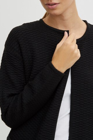 Oxmo Knit Cardigan in Black