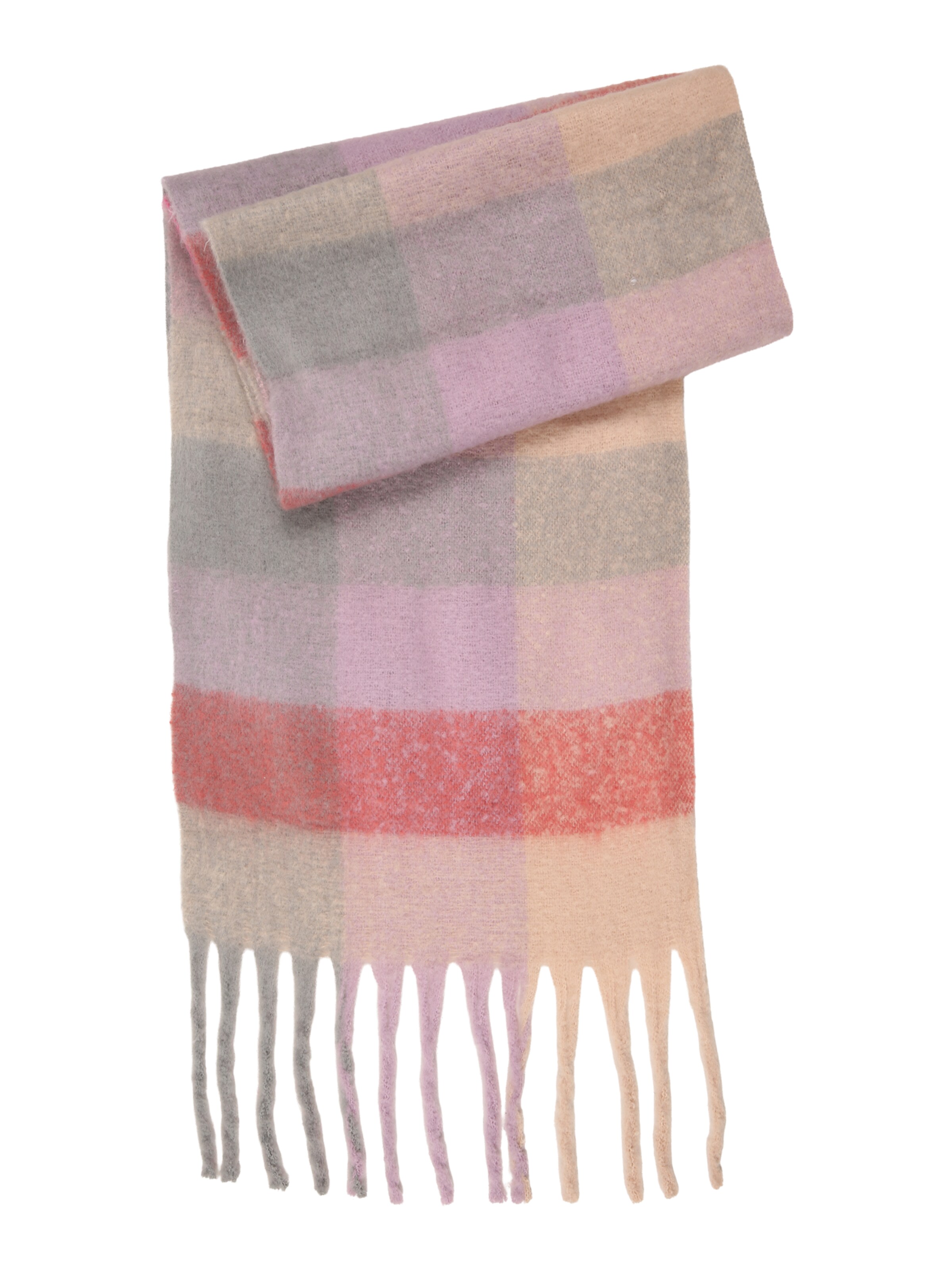 studioselect Schal in One Size in beige / grau / pink, Produktansicht