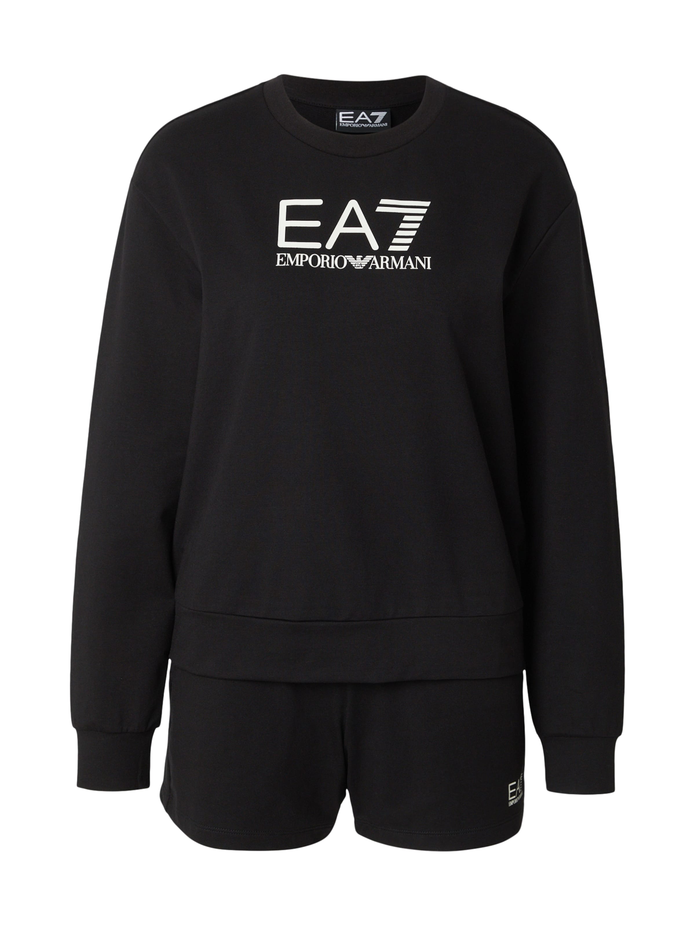 EA7 Emporio Armani Jogginganzug in Schwarz: Vorderseite