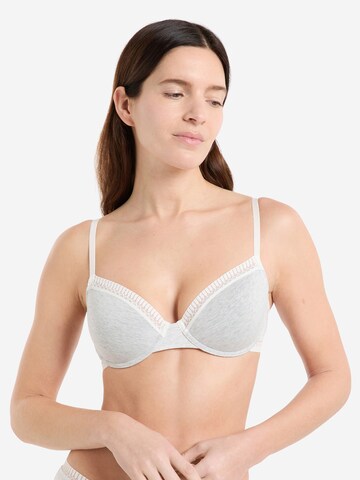 ETAM T-shirt BH 'Happily' in Grijs: voorkant