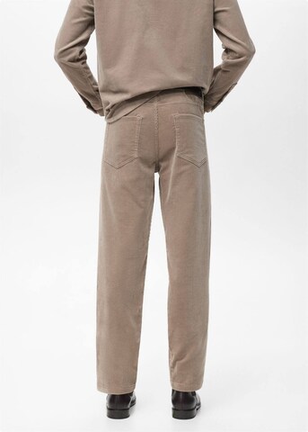 MANGO MAN Regular Hose 'Pompeia' in Braun