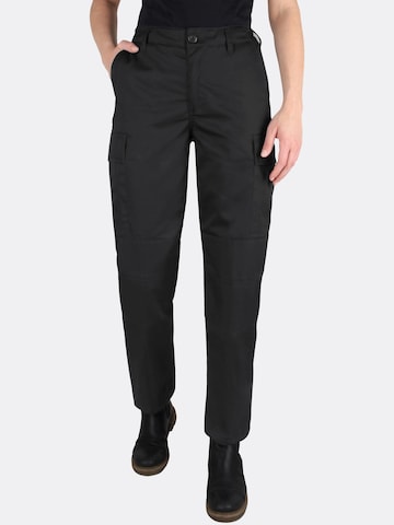 normani Regular Outdoor Pants ' Trooper ' in Black: front
