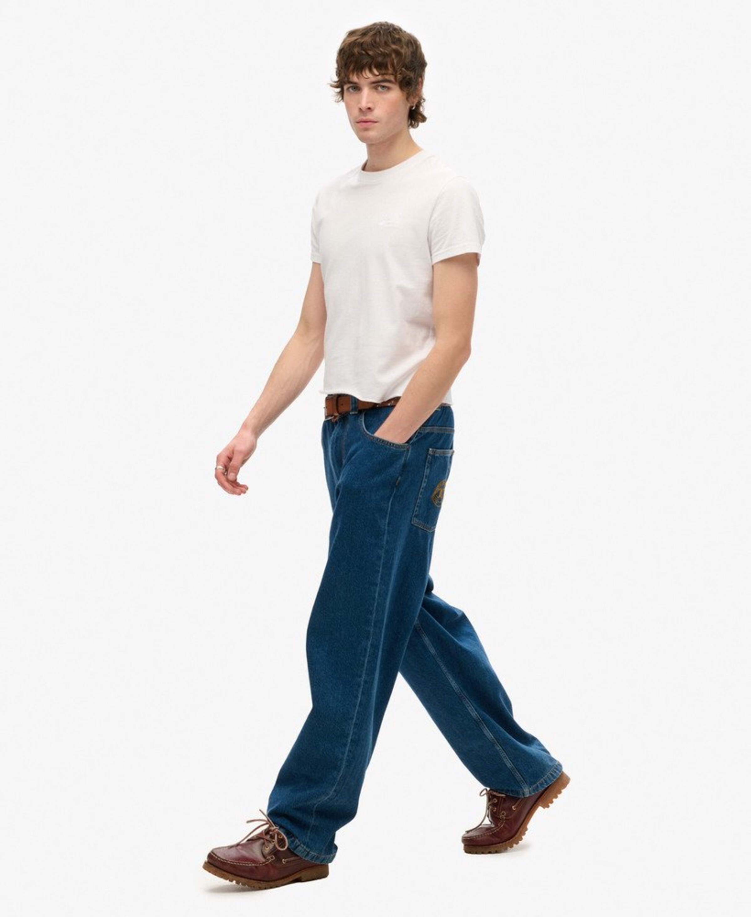 Superdry Loosefit Jeans in Blauw