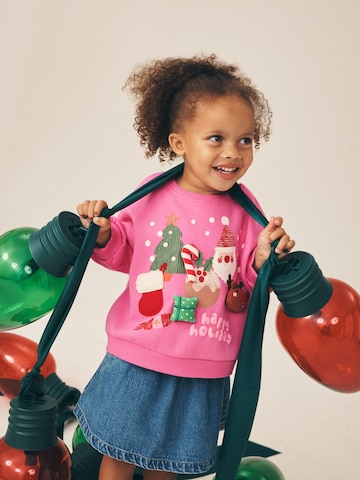 Next - Sweatshirt em rosa: frente