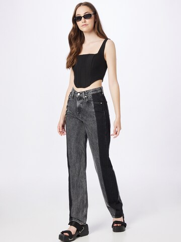 Calvin Klein Jeans Wide Leg Jeans in Schwarz