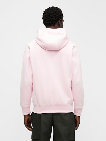 Nike Sportswear Tepláková bunda 'CLUB' - Ružová