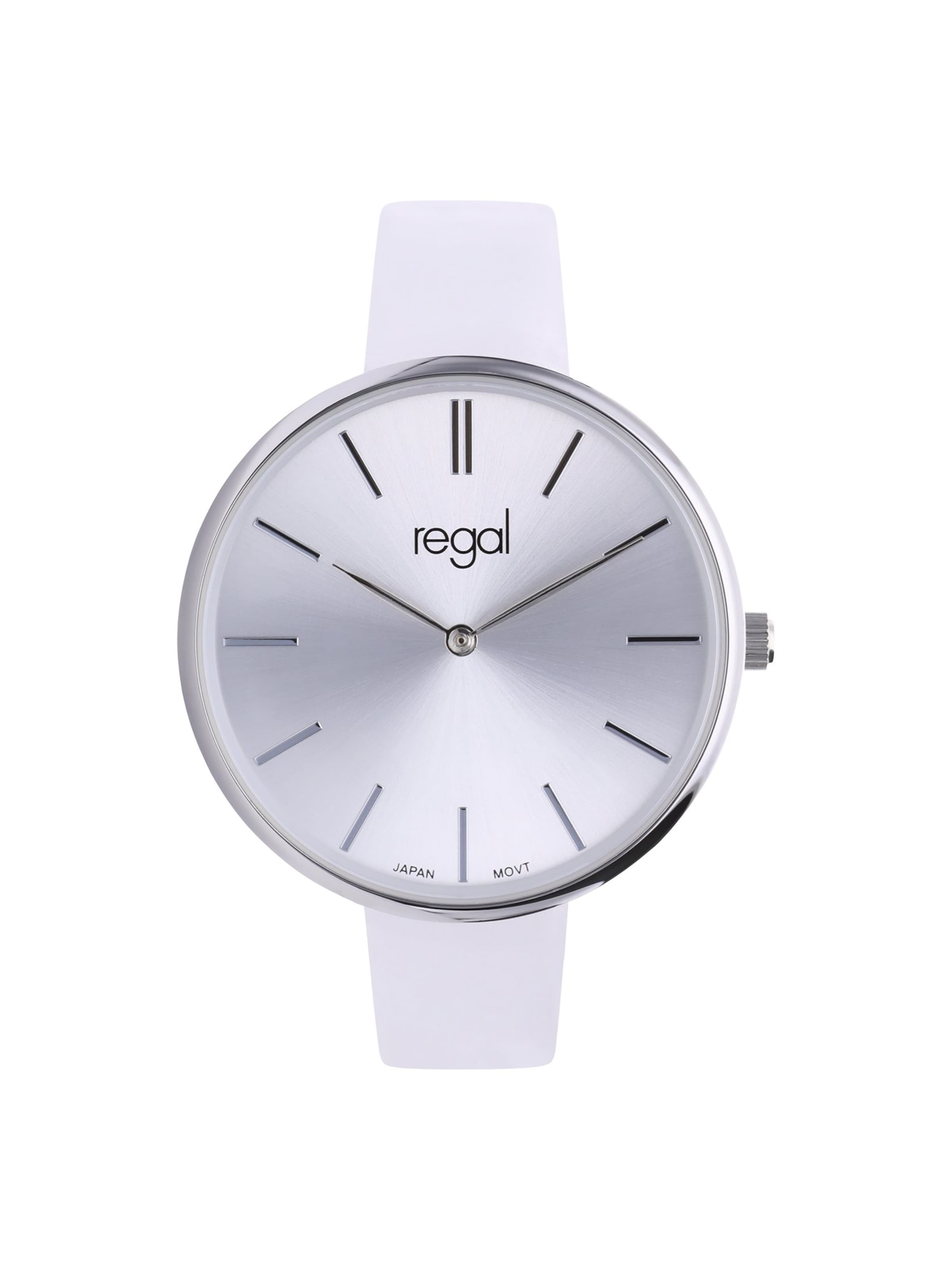 Lucardi Analoog horloge 'Klassisch' in Lila: voorkant