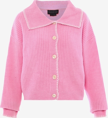 NAEMI Strickjacke in Pink: Vorderseite