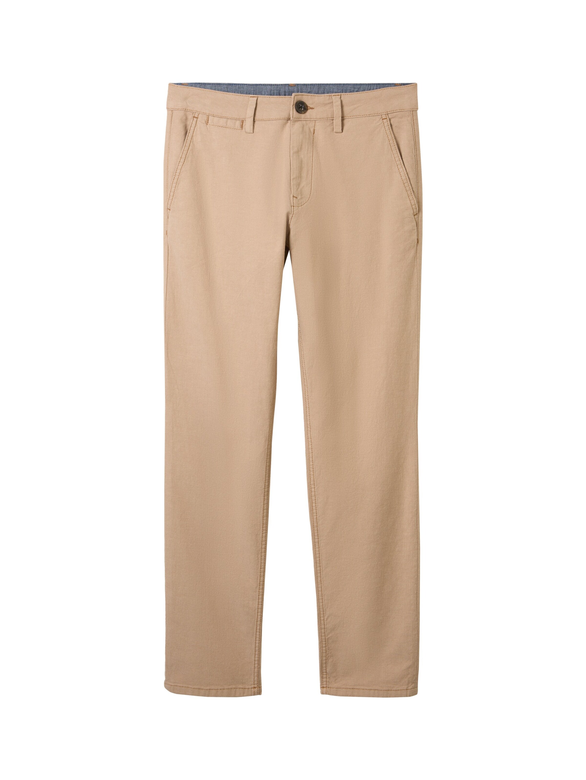 TOM TAILOR Regular Chino Pants in Beige: front