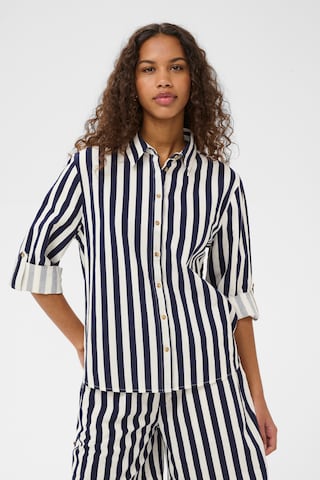 SAINT TROPEZ Blouse 'Zalinda' in Blauw: voorkant