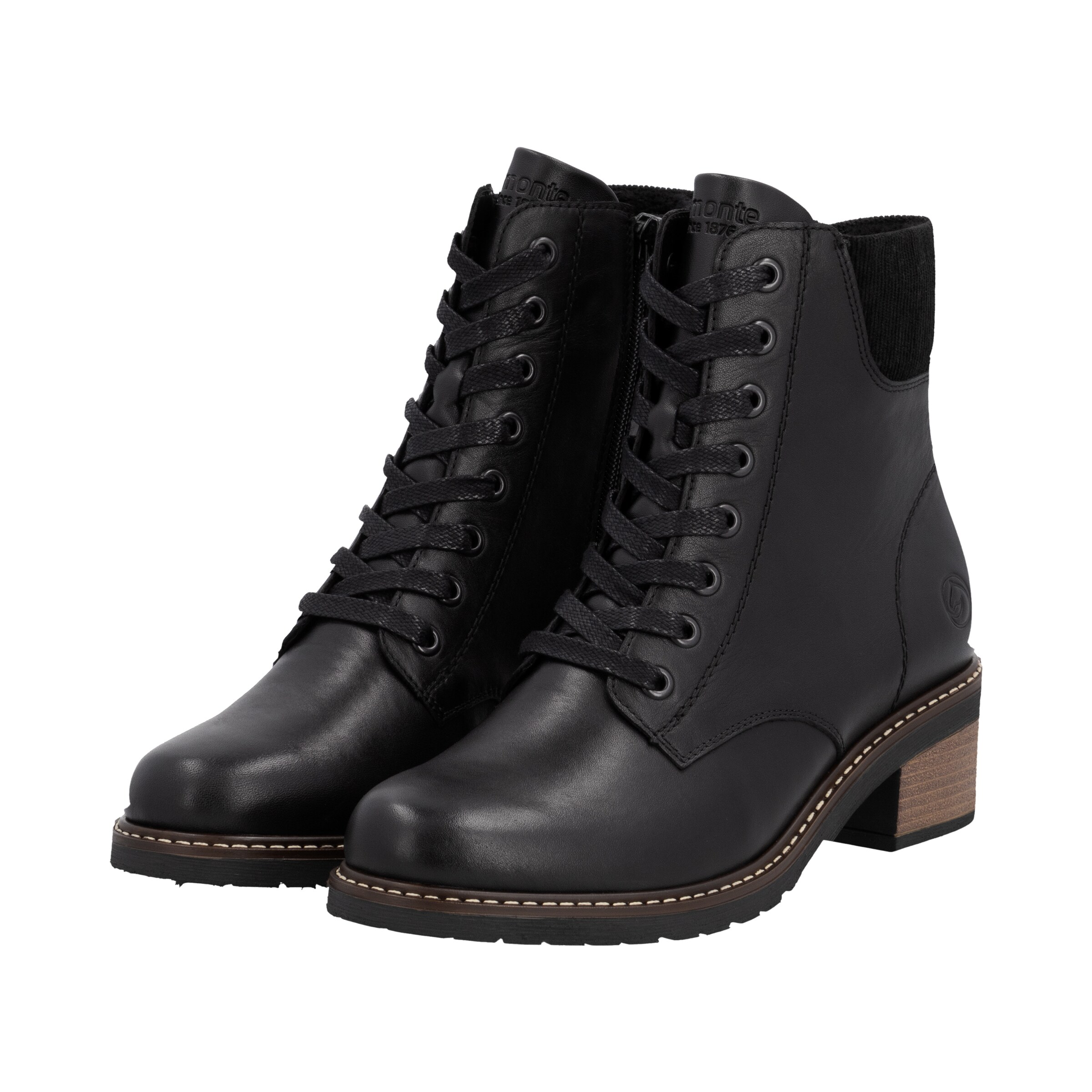 Bottes à lacets 'D1A70' REMONTE en noir