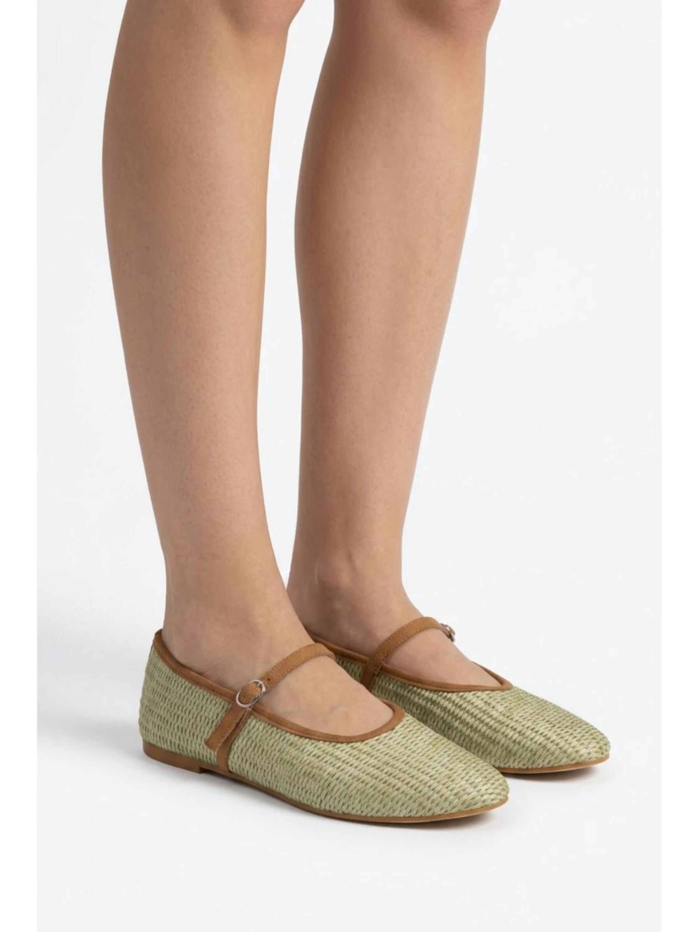 Flarelle - Bailarinas con hebilla 'Carlotta' en verde