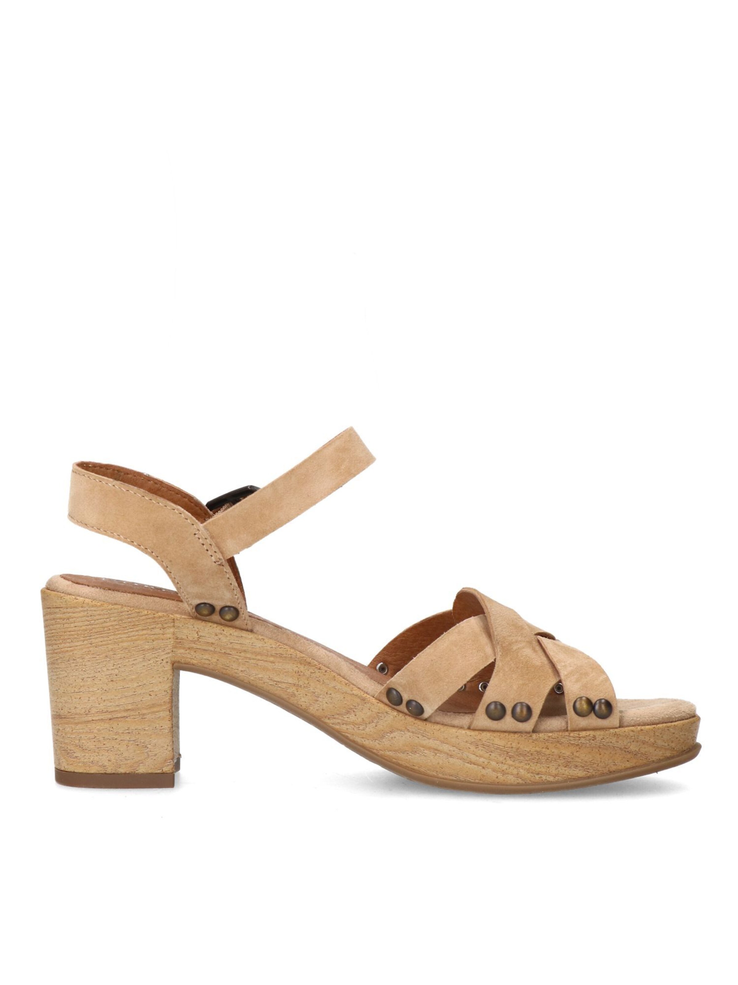 MANFIELD Sandale in Beige