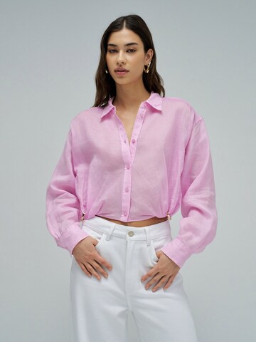 Salsa Jeans Blouse in Roze: voorkant