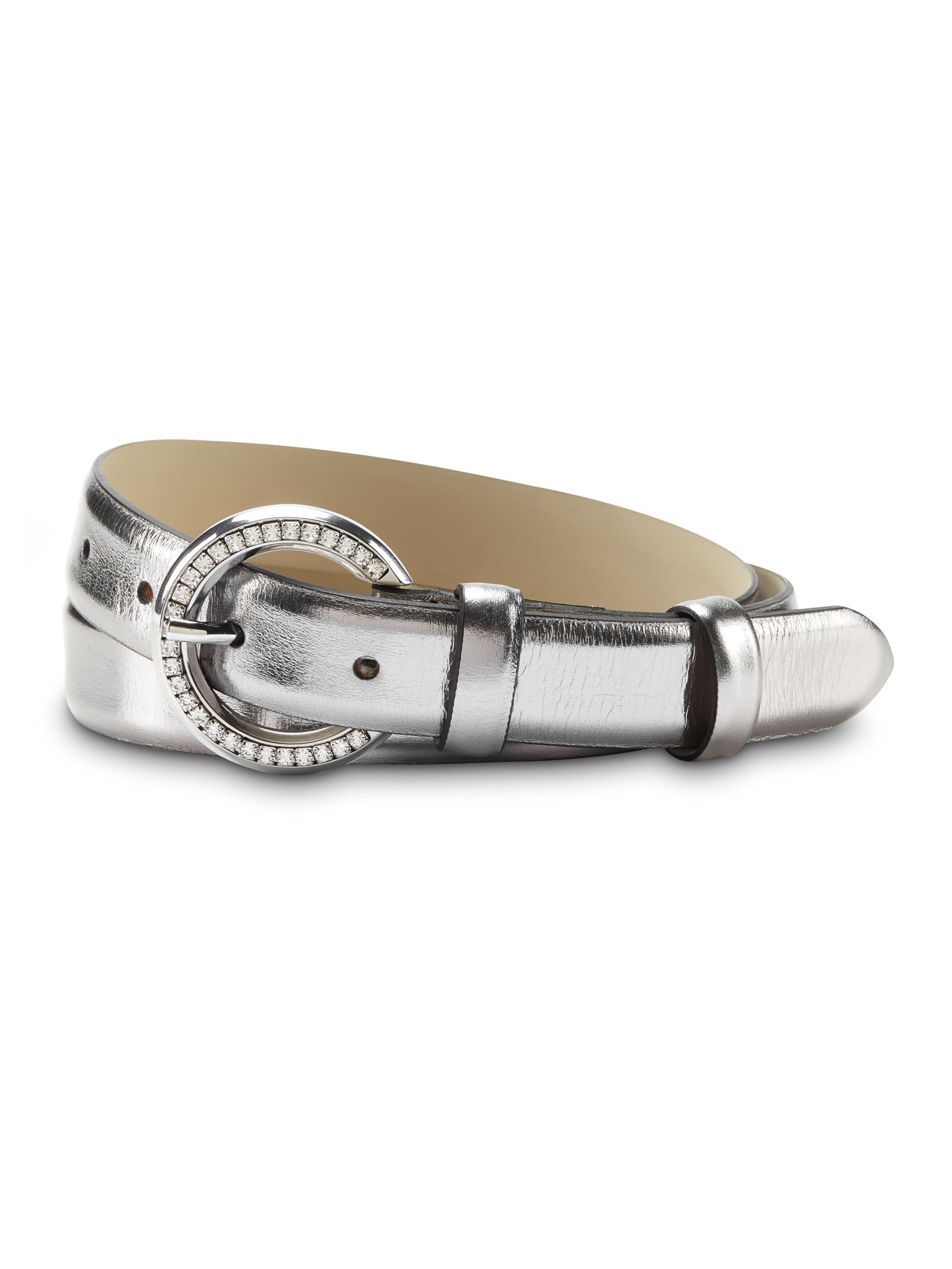 Nicowa Belt in Silver: front