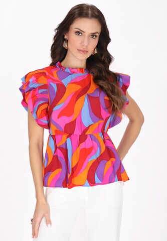 faina - Blusa em mistura de cores: frente