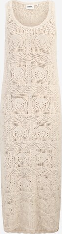 Only Maternity Knit dress 'OLMBEACH' in Beige: front