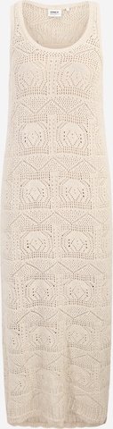 Only Maternity - Vestido de punto 'OLMBEACH' en beige: frente