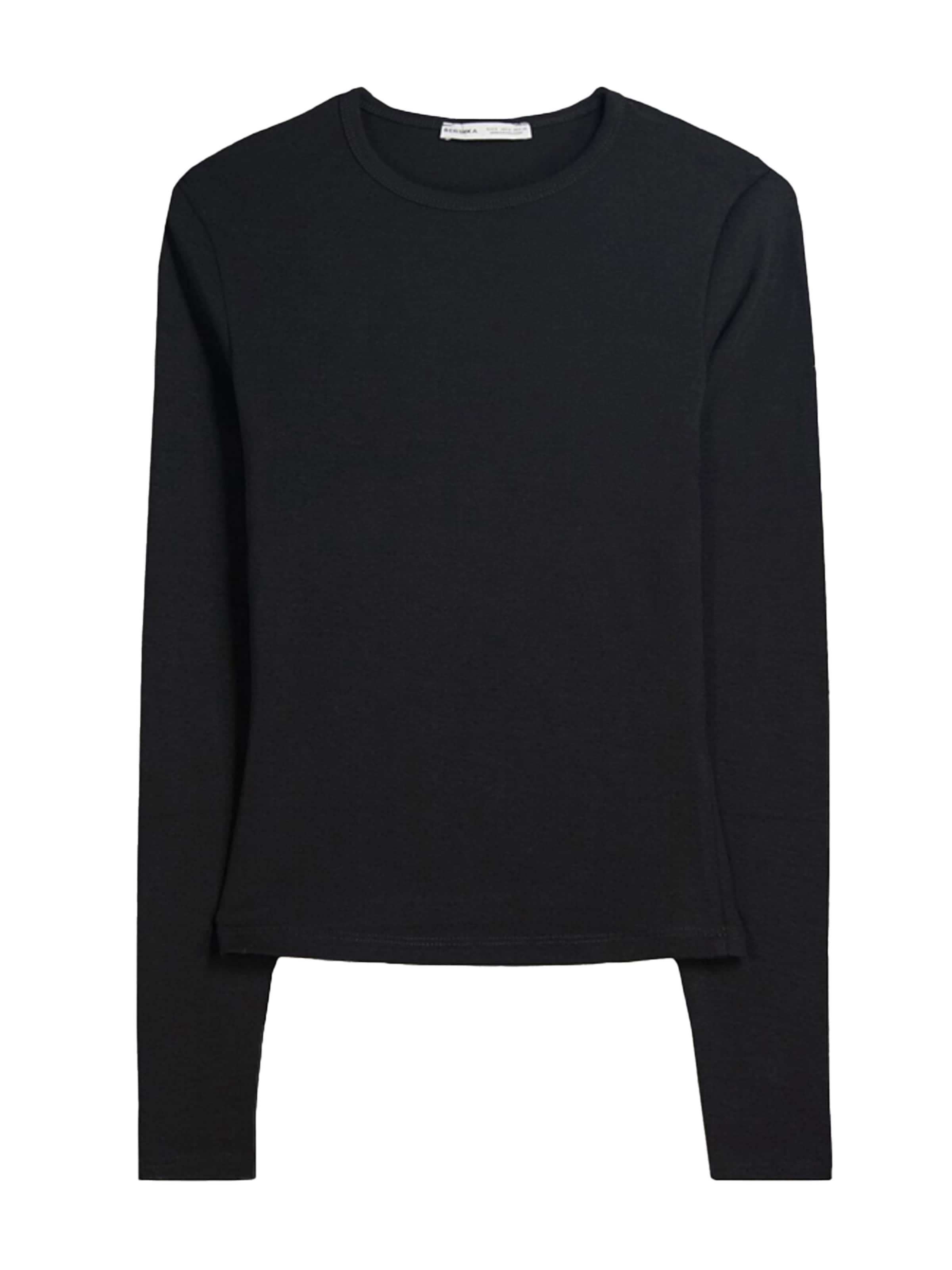Bershka Shirt in Black: front