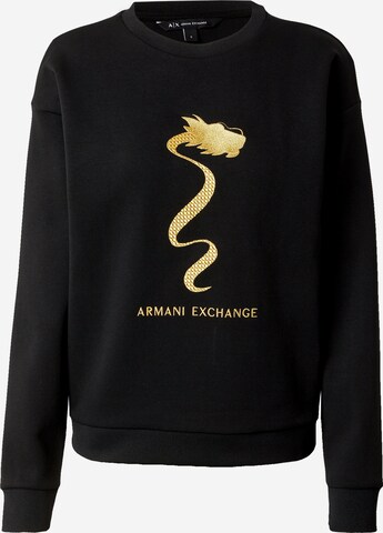 ARMANI EXCHANGE Sweatshirt in Schwarz: predná strana