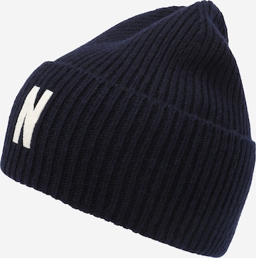 NORSE PROJECTS Beanie in Blue: front