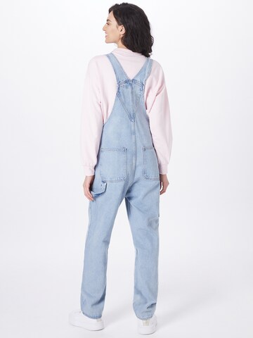 Monki Regular Latzjeans in Blau