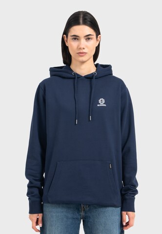 Oldskull Hoodie 'Asian Blossom Queen' in Blau