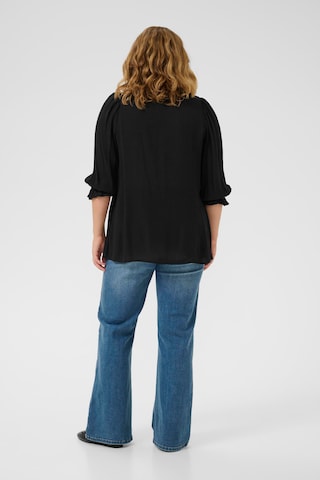 KAFFE CURVE - Blusa 'Kiv' en negro