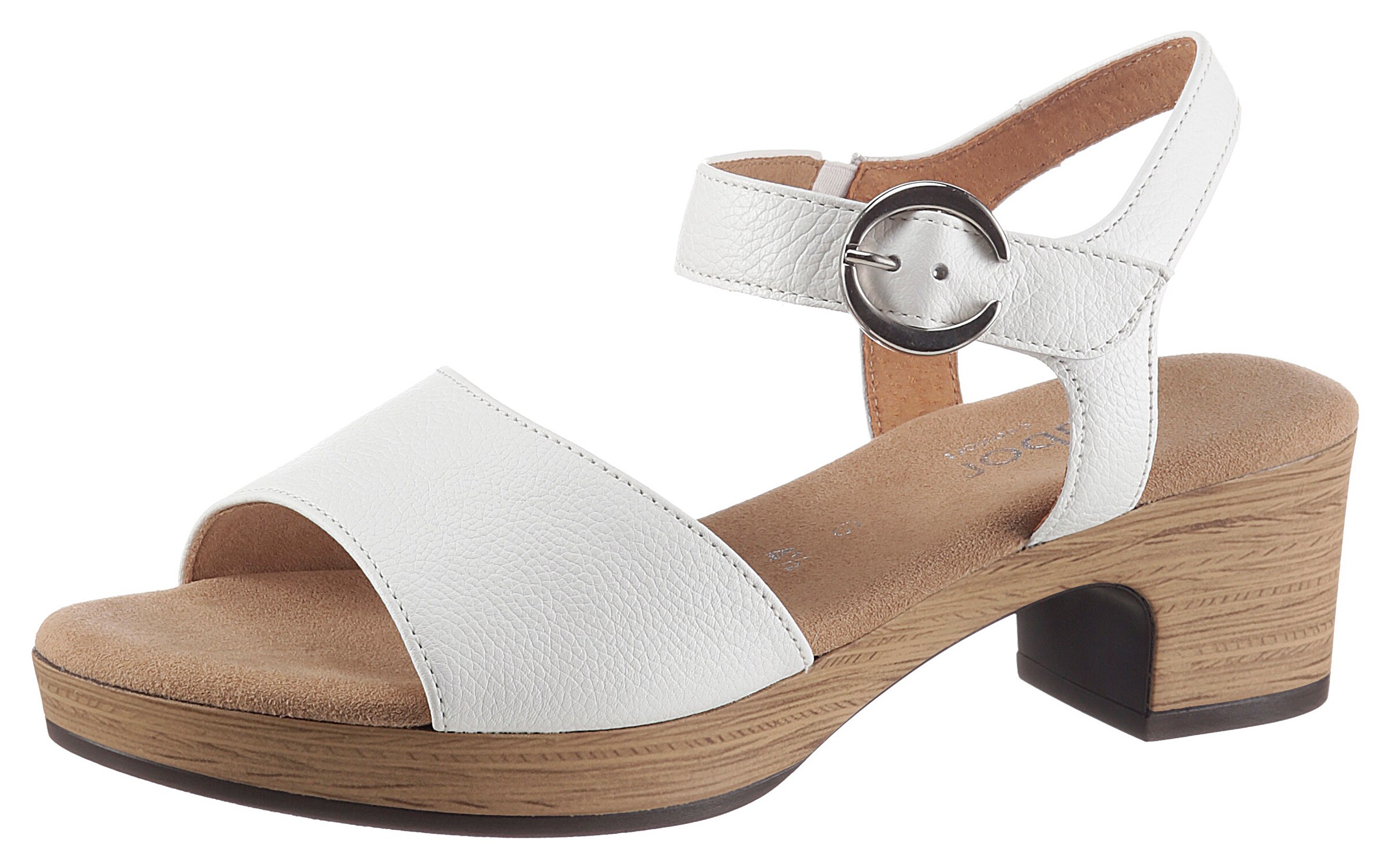 Sandales GABOR en blanc : devant