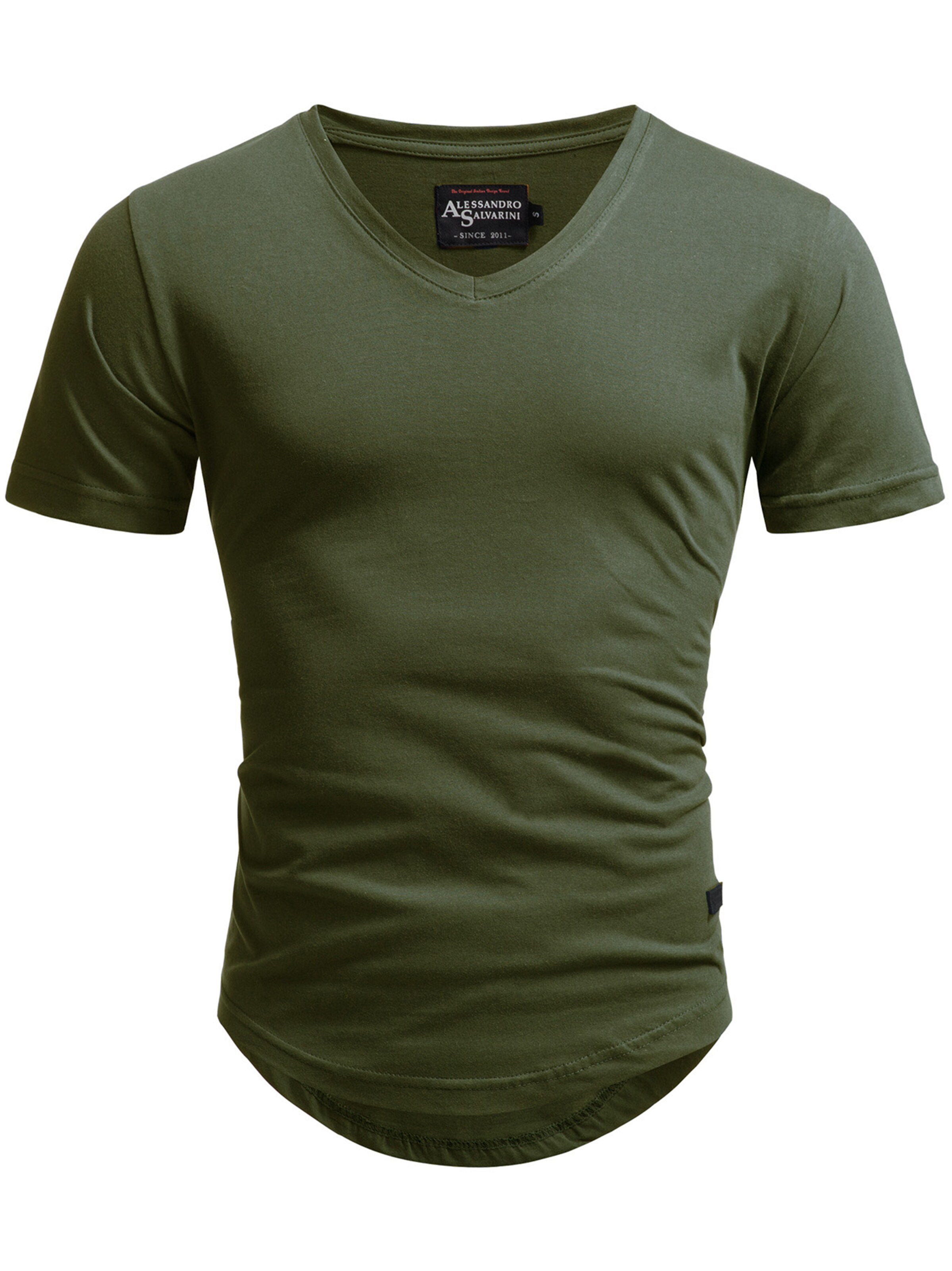 Alessandro Salvarini Shirt in Groen: voorkant