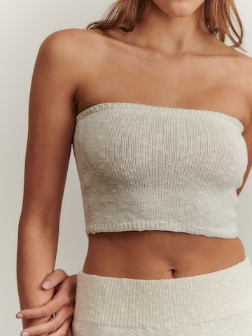 ABOUT YOU x Marie von Behrens Knitted Top 'Cecile' in Beige