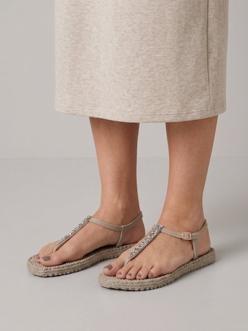 Tongs 'Cheerful' ILSE JACOBSEN en gris : devant