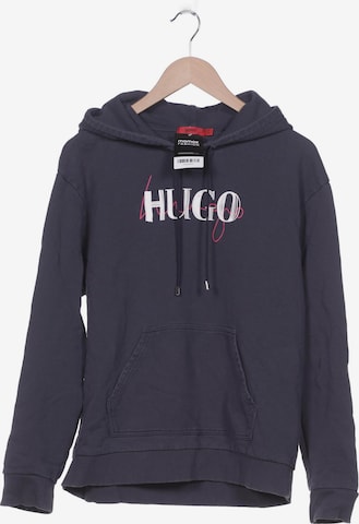 HUGO Sweatshirt & Zip-Up Hoodie in XL in Blue: front