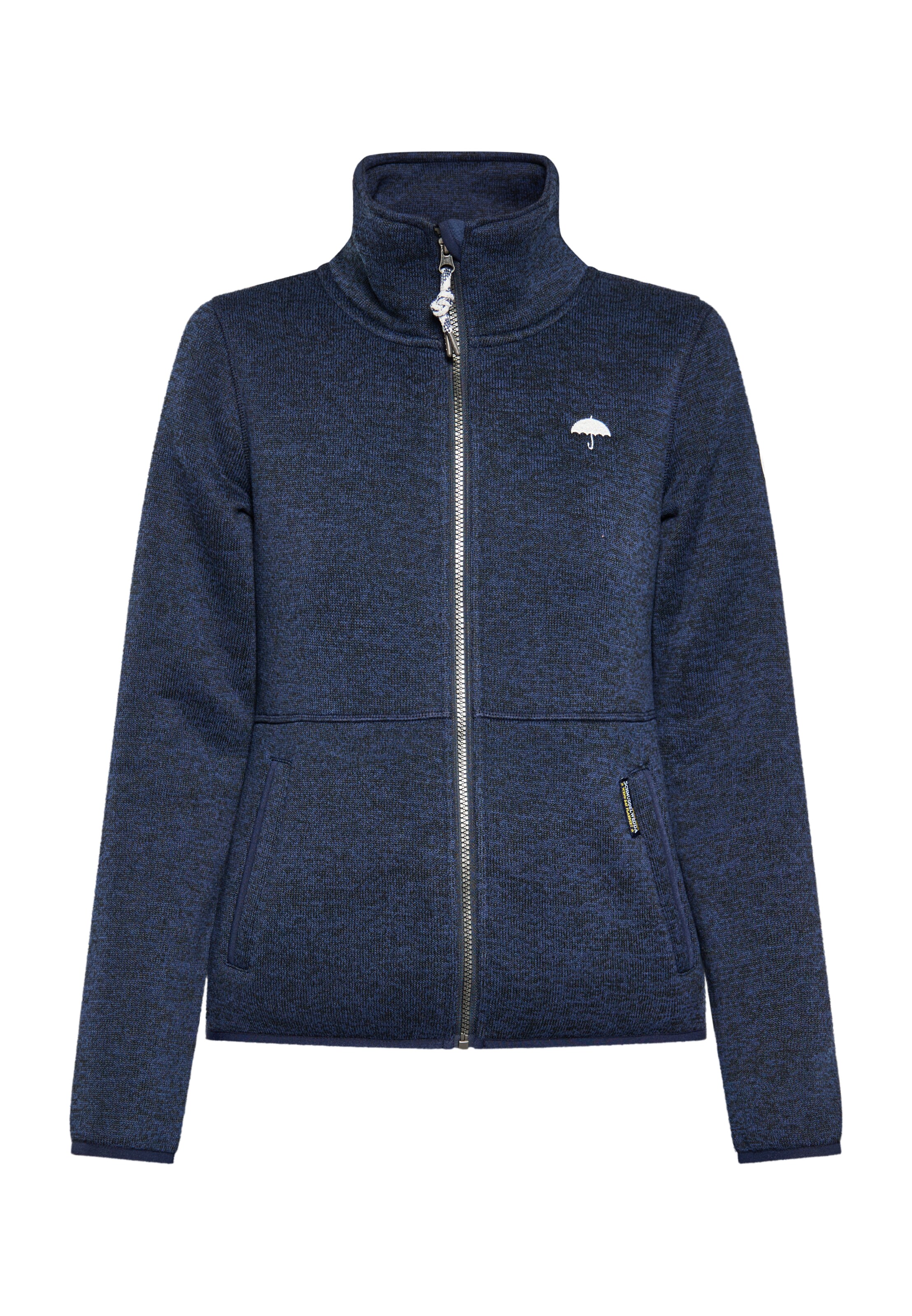 Schmuddelwedda Fleecetakki värissä sininen: etupuoli