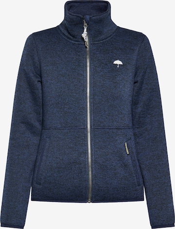 Schmuddelwedda Fleece jas in Blauw: voorkant