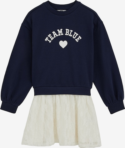 WE Fashion Mekko värissä tummansininen / valkoinen, Tuotenäkymä