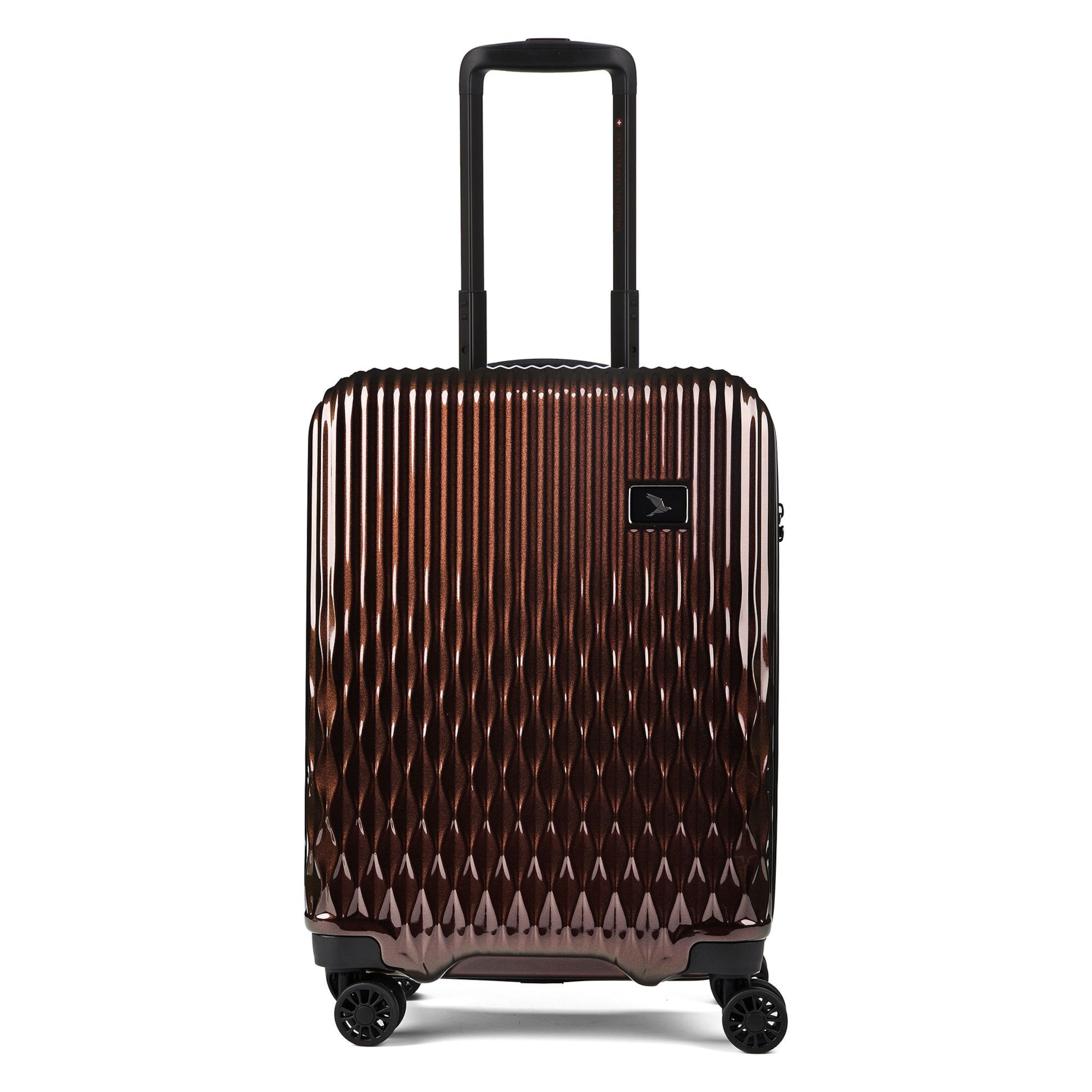 Pack Easy Trolley 'Flow' in Bruin: voorkant