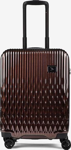 Pack Easy Trolley 'Flow' in Bruin: voorkant