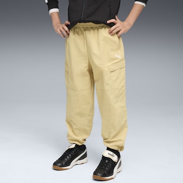 PUMA Regular Workout Pants 'WARDROBE ESS' in Beige: front