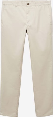 MANGO MAN Slimfit Broek 'Barna' in Beige: voorkant